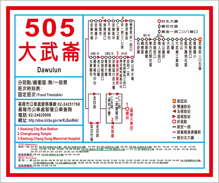 505大武崙路線圖